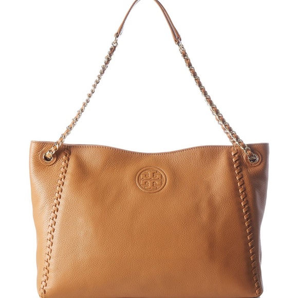 NWT Tory Burch Garnet/Red Slouchy Shoulder Tote - Picture 3 of 7